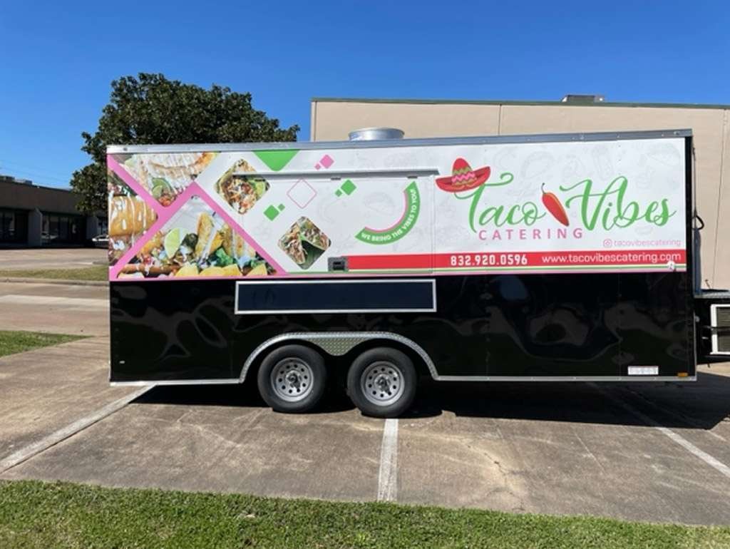 taco vibes wrap food trailer wrap