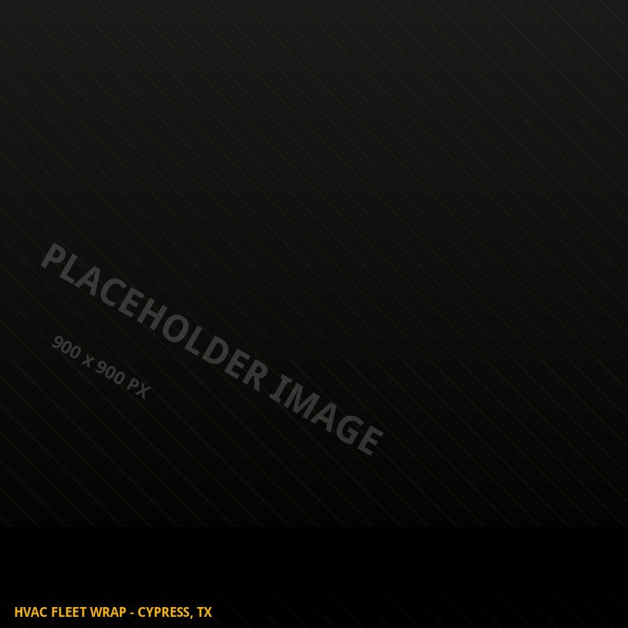 Placeholder image - to be replaced with real Sign of America project photography (HVAC fleet wrap - Cypress, TX)