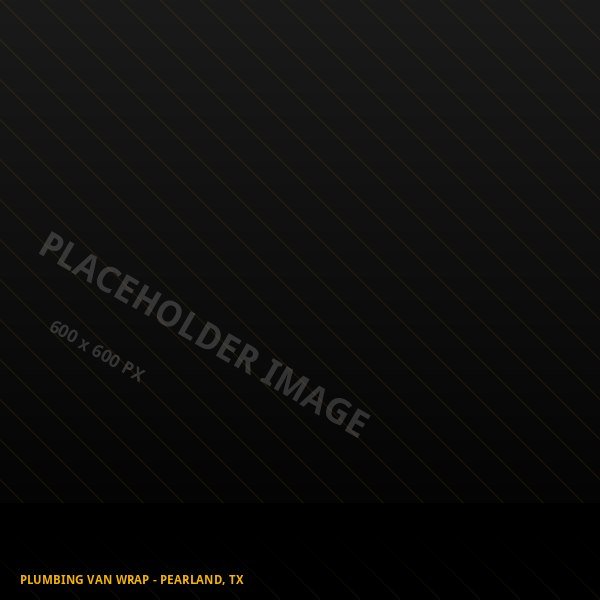 Placeholder image - to be replaced with real Sign of America project photography (Plumbing van wrap - Pearland, TX)
