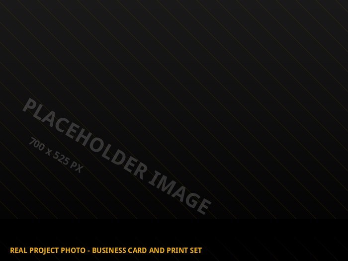 Placeholder image - to be replaced with real Sign of America project photography (Real project photo - business card and print set)