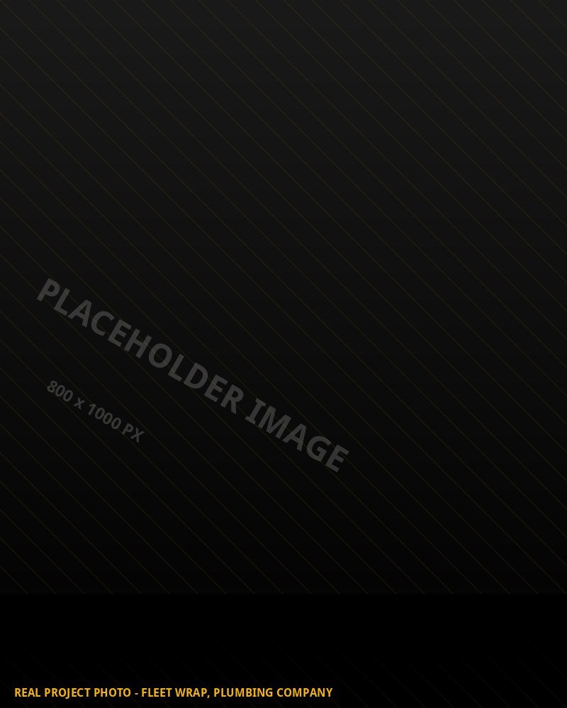Placeholder image - to be replaced with real Sign of America project photography (Real project photo - fleet wrap, plumbing company)