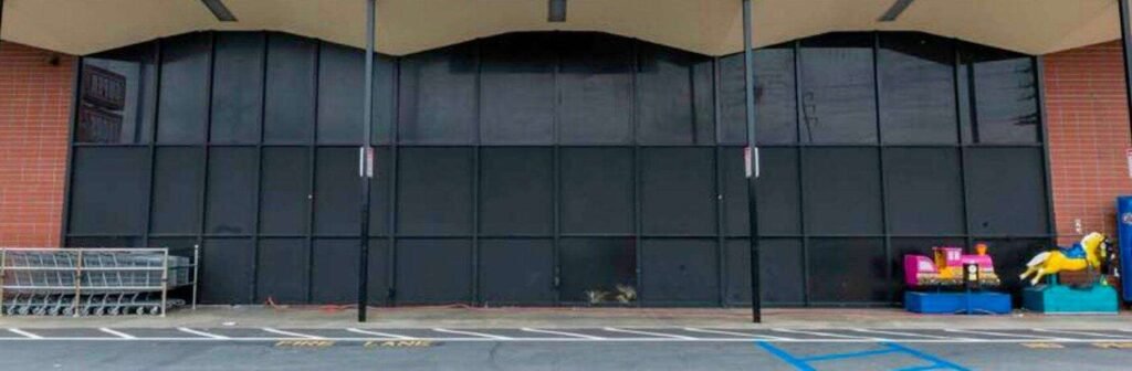 Before: Storefront window graphics