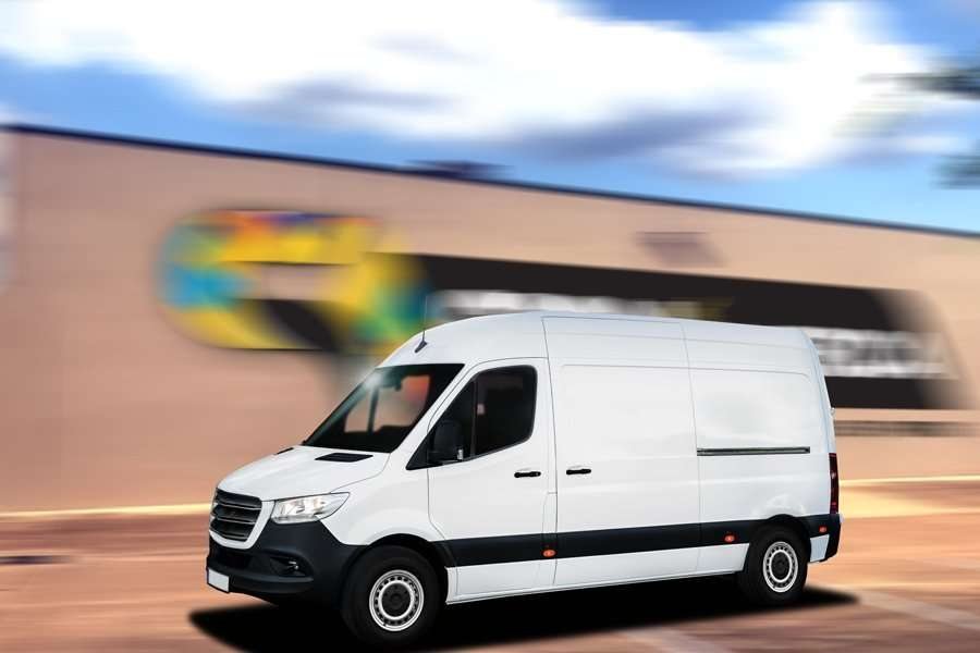 Before: Van wrap design