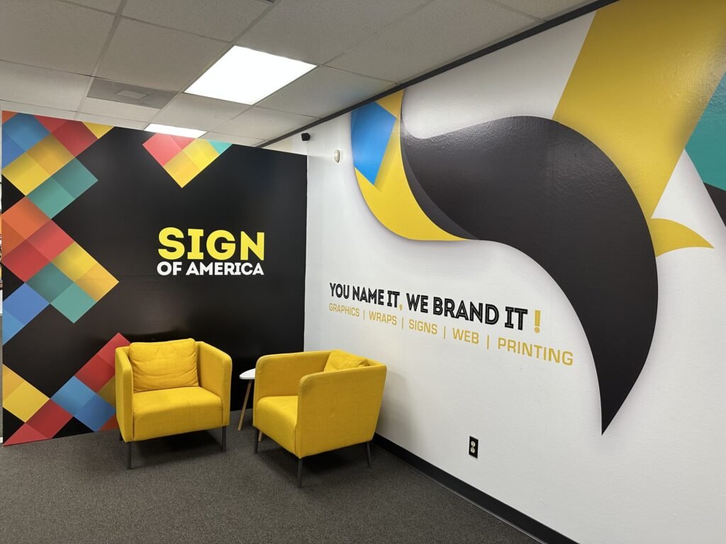 Branding Wall Graphics Sign Of America Studio