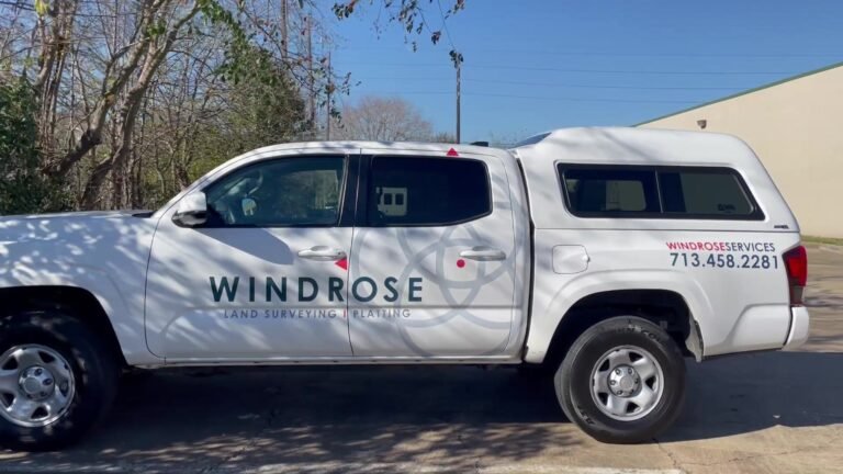 Pickup Truck Lettering Windrose Tacoma in Houston, TX
