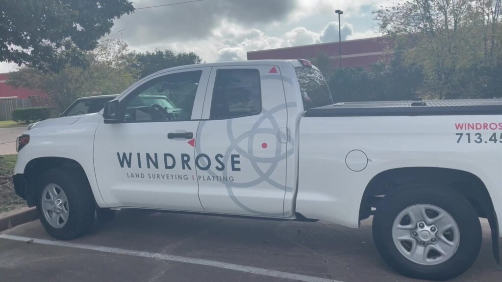 Pickup Truck Lettering Windrose Tundra in Houston, TX
