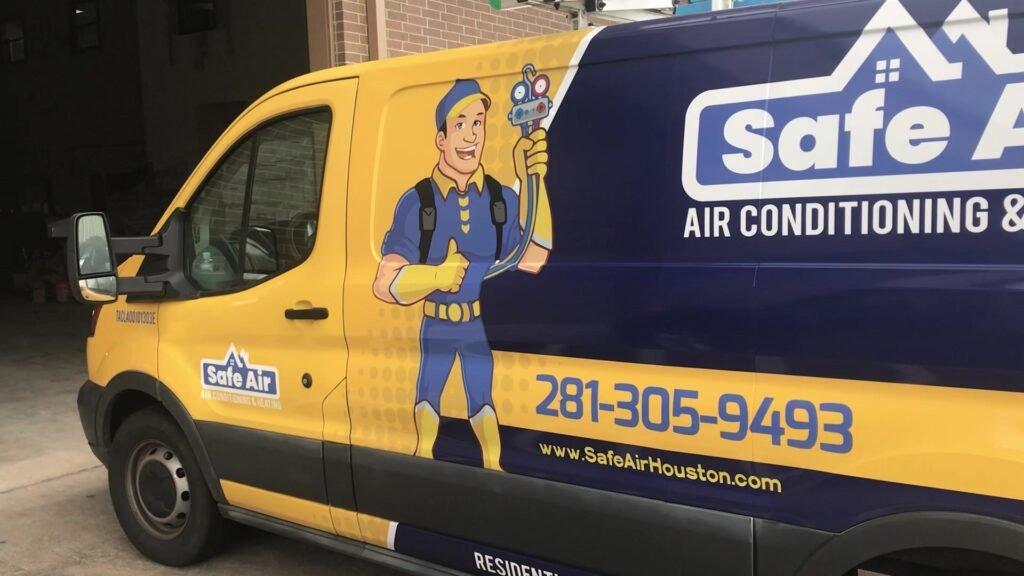 Van Wrap Safe Air Mascot in Houston, TX